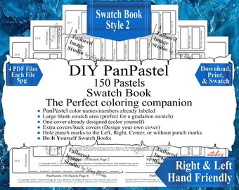 PanPastel 150 Pastels Swatch Books Style 2 (PDF Download)
