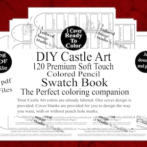 Castle Arts 120 Soft Touch-kleurpotloden DIY Kleurstaal Boekstijl 1