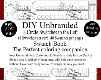 Unbranded Swatch Books Style 1: Circle Swatches (PDF Download)