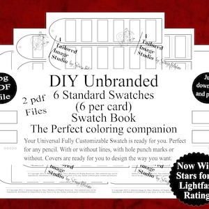 Unbranded Standard Universal DIY Color Swatch Book Style 1