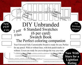 Livre d'échantillons de couleurs DIY universel standard sans marque, style 1