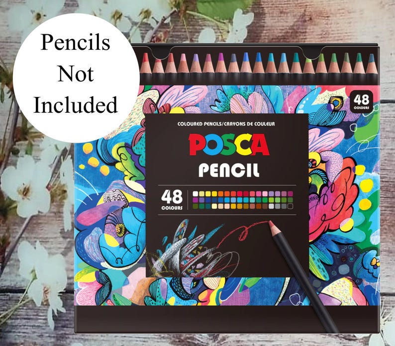 Uni 48 Posca Colored Pencil Swatch Chart (PDF Download) - Etsy