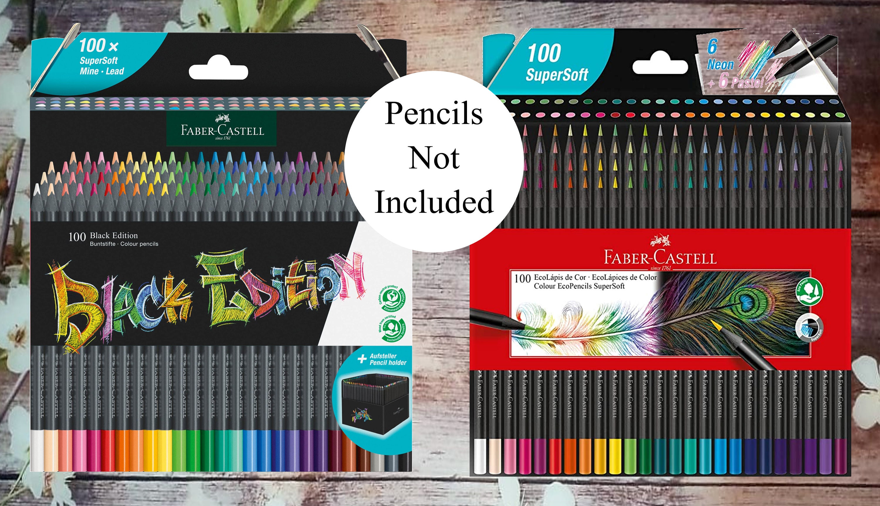 Faber Castell 100 Black Edition Colored Pencils DIY Color Swatch Book Style  2 