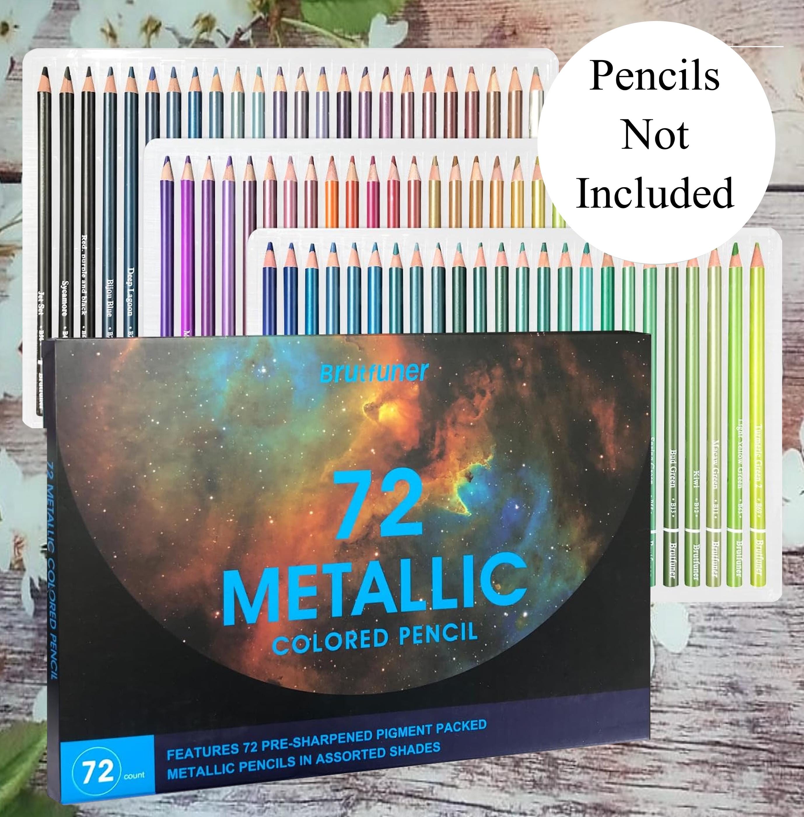Brutfuner 72 Metallic Colored Pencils Swatch Charts (PDF Download 