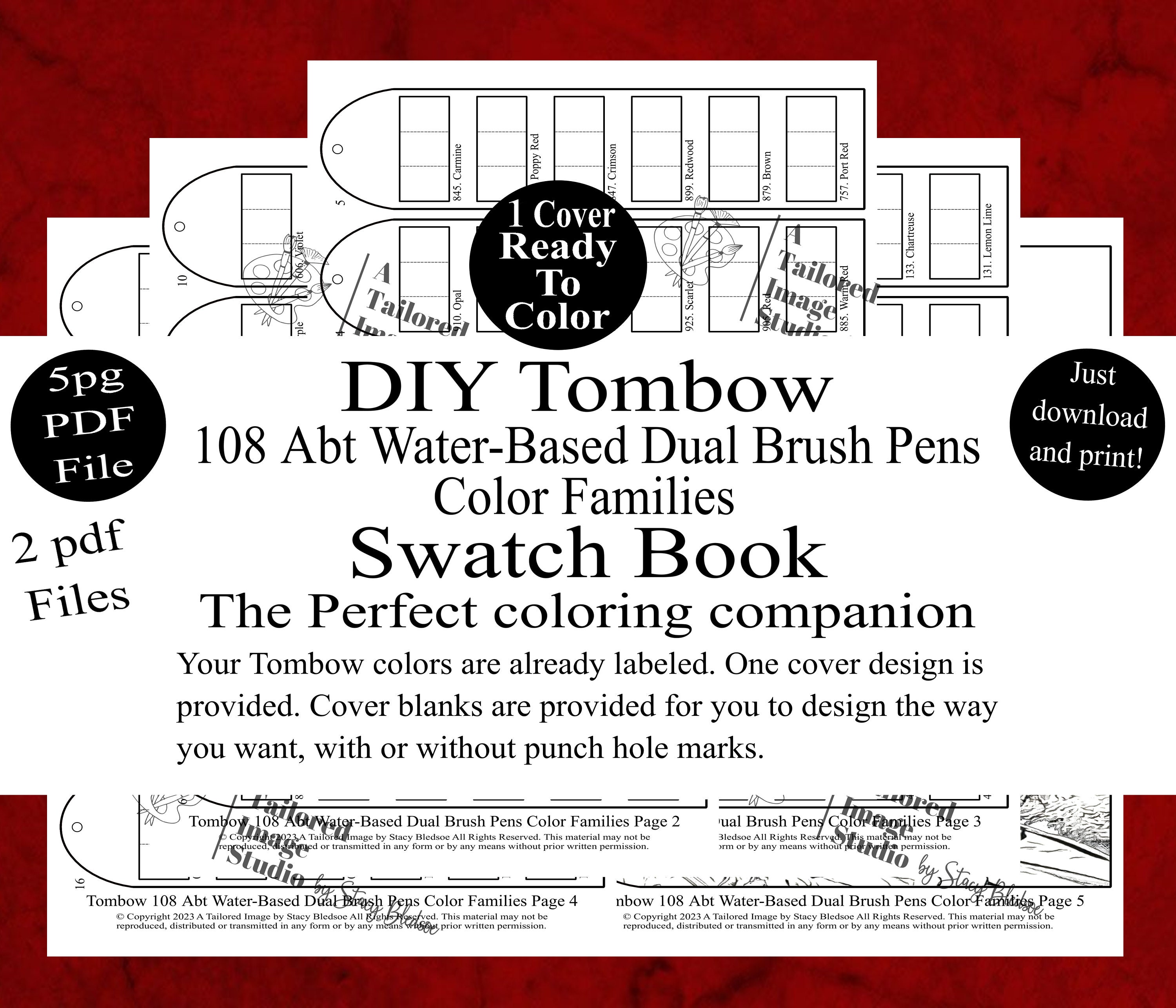 Tombow ABT Dual Brush Pen Set 108 Colors Watercolor Brush Pens