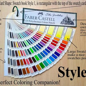 Faber Castell 100 Black Edition Colored Pencils Swatch Book Style 1 (PDF Download) image 3
