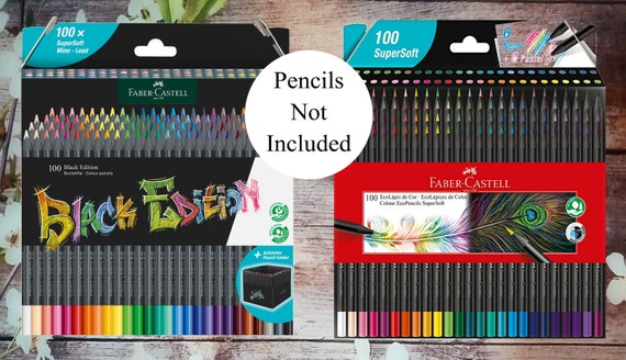 Faber Castell 100 Black Edition Colored Pencils Swatch Book Style