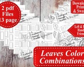 Leaves of Change Color Combinations Practice (PDF Download)