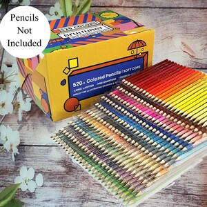 Brutfuner 520 Colored Pencils Yellow Box Swatch Chart image 2
