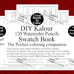 Kalour 120 aquarelpotloden DIY kleurstaal boekstijl 1