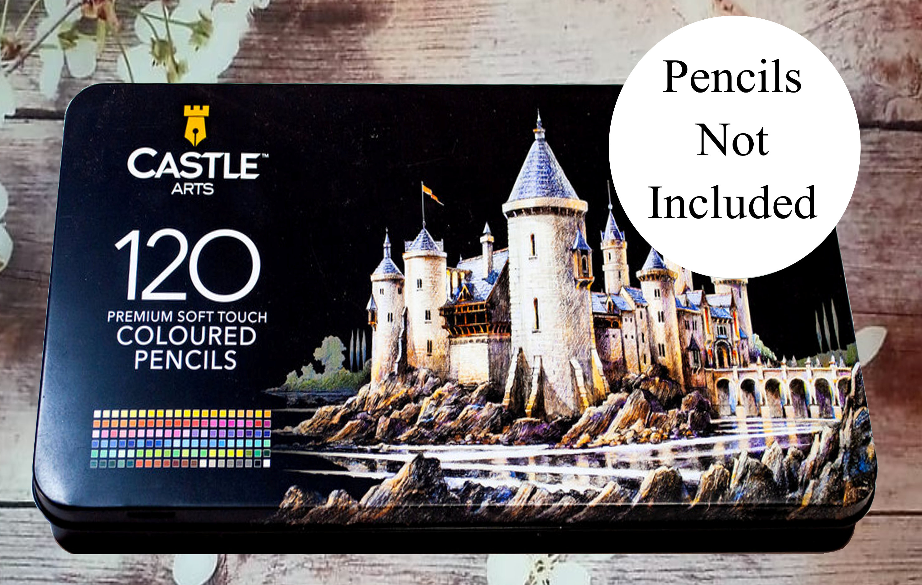 Castle Art 120 Soft Touch Colored Pencils DIY Color Swatch Etsy UK