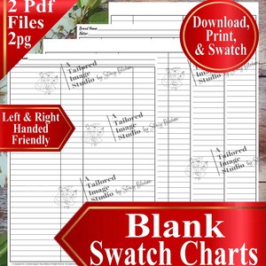 Blank Unbranded 72 Swatch Chart