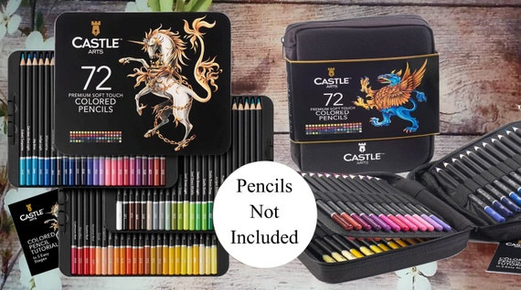 Castle Art Supplies 72 Colored Pencils Set for Coloring Books