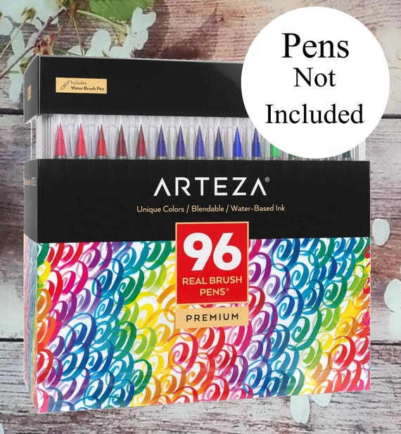 arteza brush pens 96 color chart