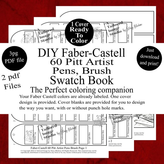 Faber-Castell Pitt Artist Pens Set Gift Box, 60 Piece
