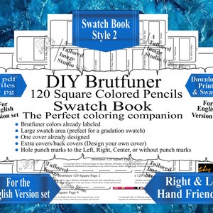 Brutfuner 120 Square (Engelse versieset) Kleurpotloden DIY Kleurstaal Boekstijl 2