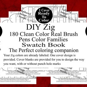 Zig 180 Clean Color Real Brush Pennen Kleurfamilies DIY Kleurstaal Boekstijl 1