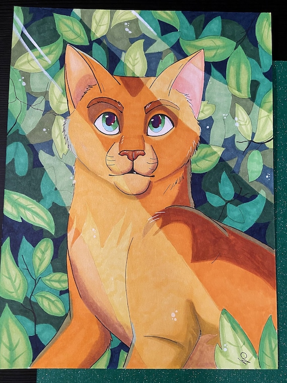 Does anyone know who created this art of Firestar? : r/WarriorCats