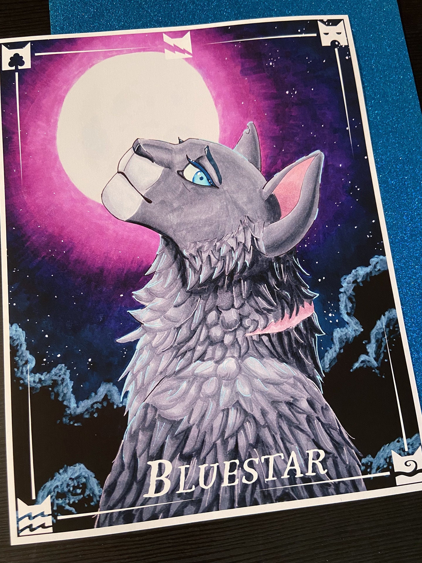 Bluestar in Starclan - Warrior cats - Digital Art, Childrens Art