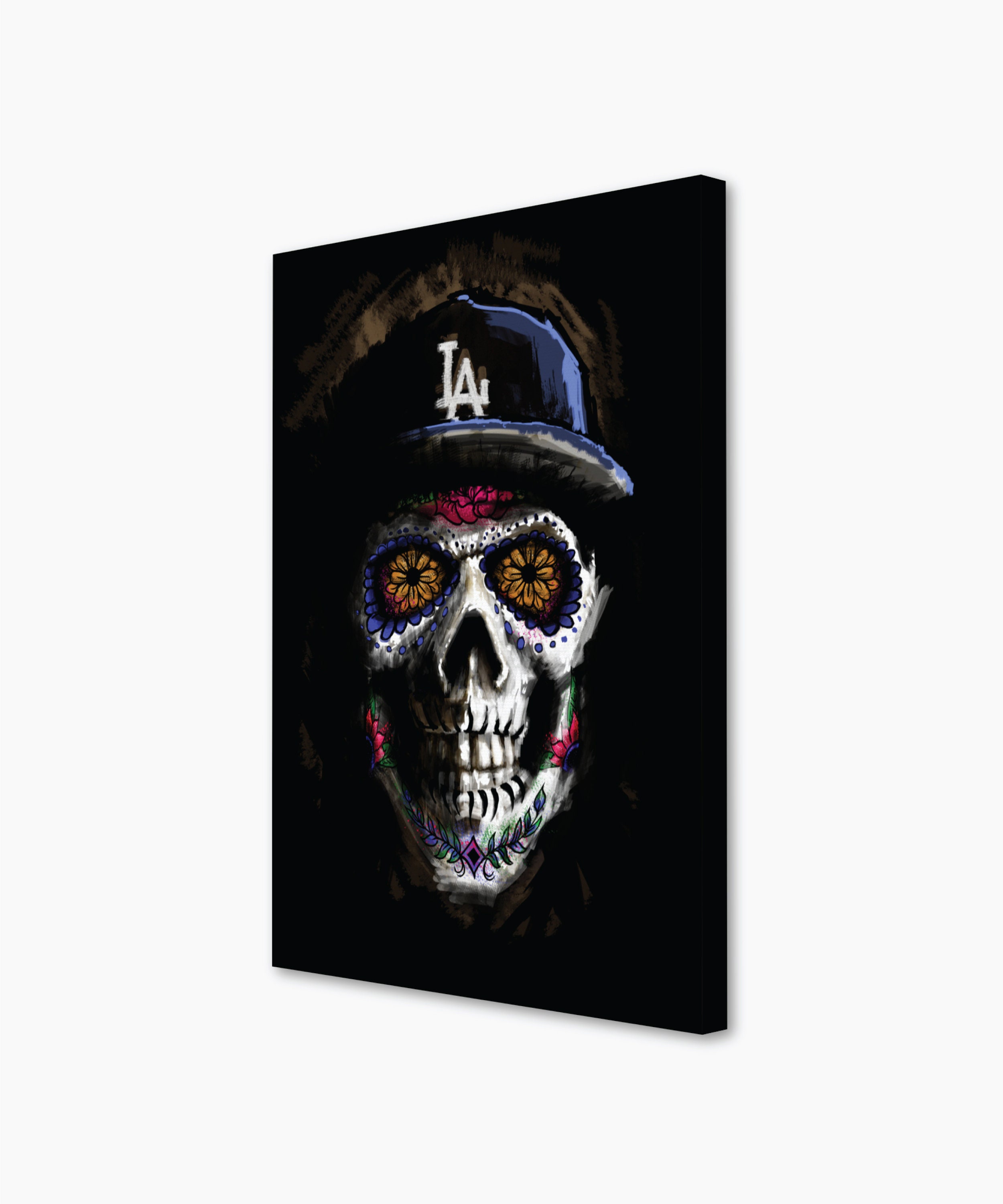 Los Angeles Dodgers Dia De Los Muertos Skull Svg Los Angeles Dodgers  Digital