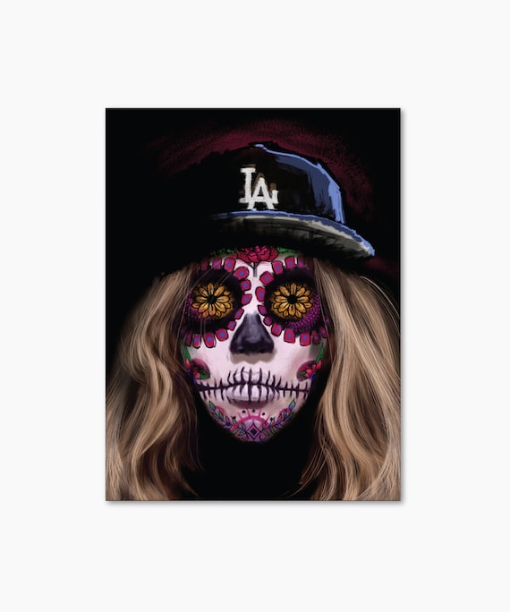 clipart dodgers dia de los muertos