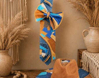 Statement Fedora & Necktie Bow Set