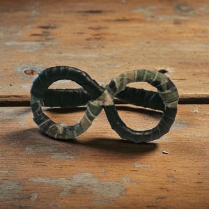 Camouflage Faux Leather Wrapped Eye Frames: