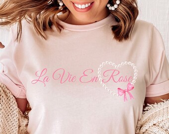 La Vie En Rose Shirt, Coquette Shirt, Coquette Clothing