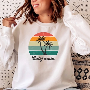 Vintage California Sweatshirt, Retro California Crewneck, Cali Girl Gift, California Adventure, Beach Trip Sweatshirt, California Aesthetic