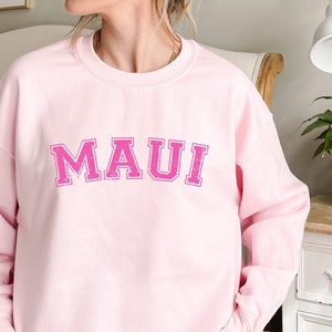 Maui Crewneck, Maui Sweatshirt, Hawaii Sweatshirt, Beach Sweatshirt, Aloha Sweatshirt, Maui Honeymoon, Maui Gift, Surf Sweatshirt