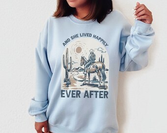 Happily Ever After Sweatshirt, Preppy Western Crewneck, Country Girl, Rodeo Sweatshirt, Desert Vibes, Cowgirl Sweatshirt, Howdy Sweater