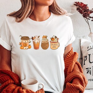 Fall Drinks Shirt, Pumpkin Spice Latte Shirt, Fall Coffee Shirt, Pumpkin Spice Tee, Trendy Fall Shirt, Fall Vibes, Thanksgiving Tshirt