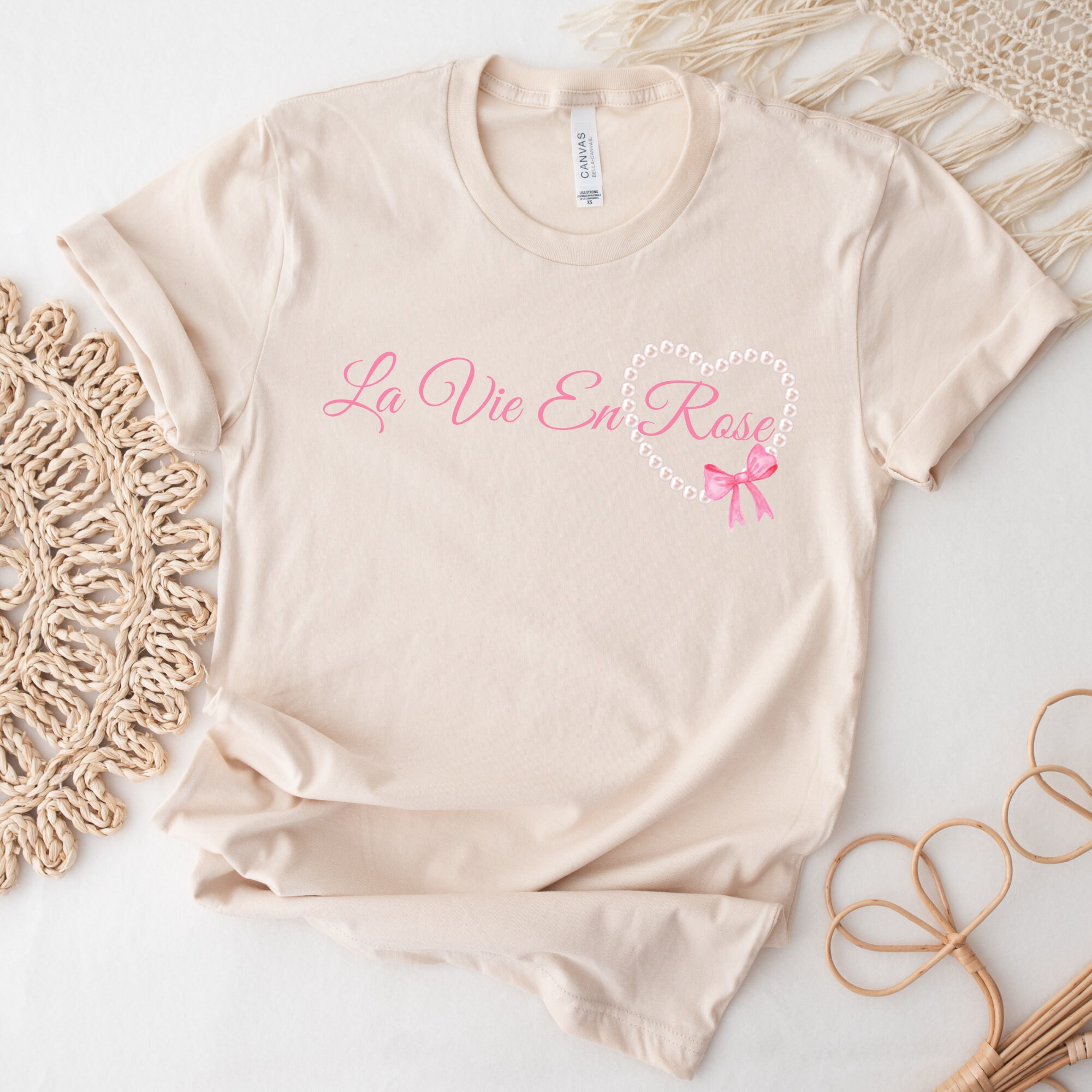 La Vie En Rose Shirt, Coquette Shirt, Coquette Clothing
