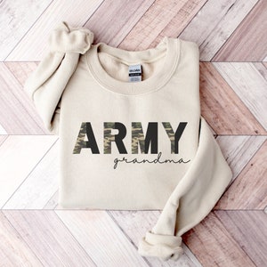 Army Grandma Sweatshirt, Army Grandma Gifts, Military Grandma Sweatshirt, Military Grandma Shirt, Camo Crewneck, Mothers Day Gift