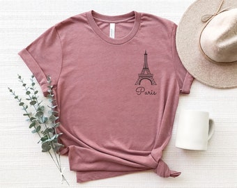 paris tshirt, eiffel tower shirt, travel lover gift, moving to paris shirt, europe travel shirt, france tshirt for women, love paris shirt
