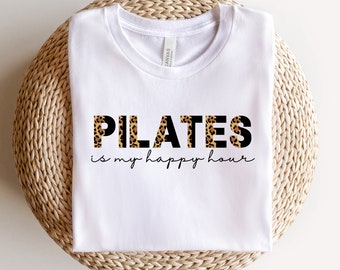 Pilates Is My Happy Hour, Pilates Shirt, Pilates Gift, Pilates Lover, Gift for Pilates Instructor, Pilates Instructor Shirt, Workout Tee