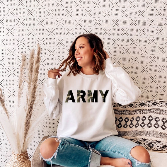 Army Sweatshirt Army Wife Sweatshirt Army Wife Gift Army Mom Sweatshirt Army Mom Gift Military Family Army Crewneck Deployment Gift Etsy