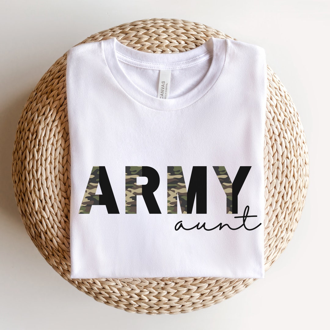 Camisa de tía del ejército, regalo de tía del ejército, camisa de tía  militar, camisa de tía orgullosa del ejército, camiseta de camuflaje,  camisa de ..., image size:1080x1080