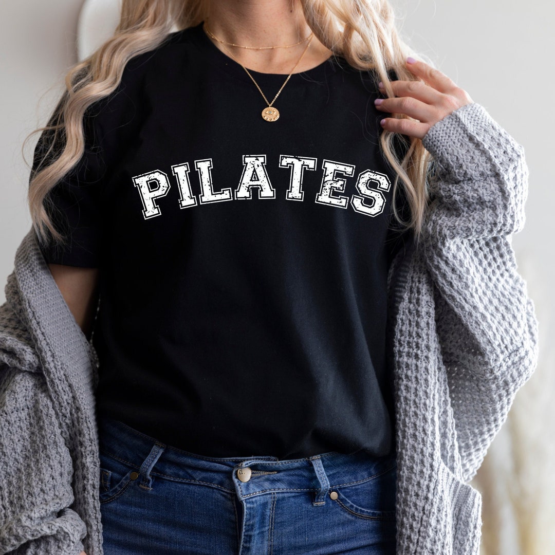 T-shirt Pilates Gym Homme/Femme – Gildan Noir, Coupe Regular, Manches Courtes S-2XL