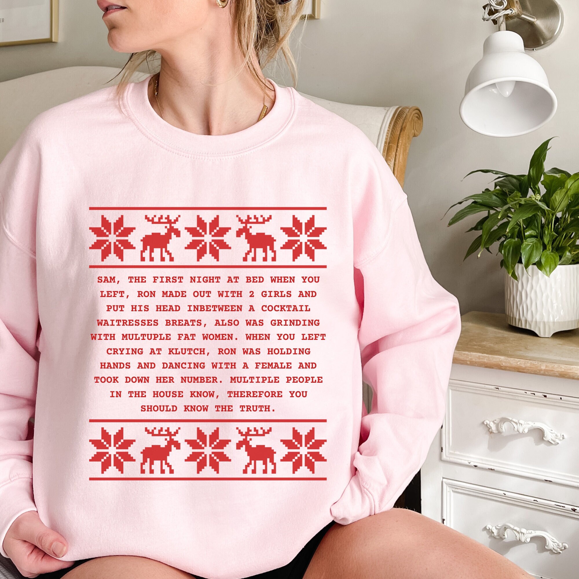 Crying mj christmas sweater deals