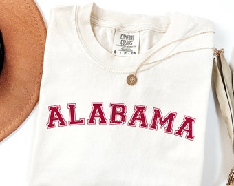Distressed Alabama Shirt, Comfort Colors Alabama Shirt, Alabama Football Shirt, Bama Game Day Shirt, Alabama Crimson Tide, Vintage Alabama