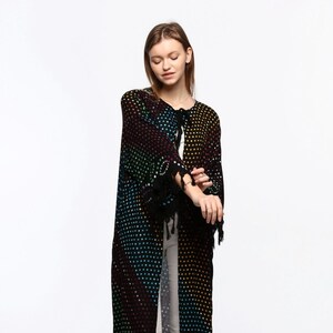 Quimono longo, robe, verão, quimono unissex, mulheres altas, férias, look de férias Quimono longo de comprimento grande, quimono unissex, mulheres altas, férias