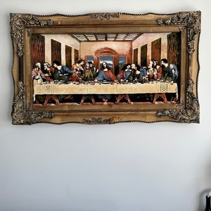 The Last Supper Zapateria&#39;s - Famous Art Last Supper By Leonardo Da Vinci Carpet Paintings - Goblen,Wall Painting,Luxury Wall Art,Rug