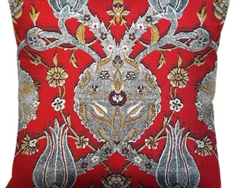 Rokoko Kunst / Kissenbezug / Gobelin Kissen / Osmanisches KissenVintage / gewebtes Kissen / Home Decor / Gobelin Gobelin / Handarbeit / Jacquard