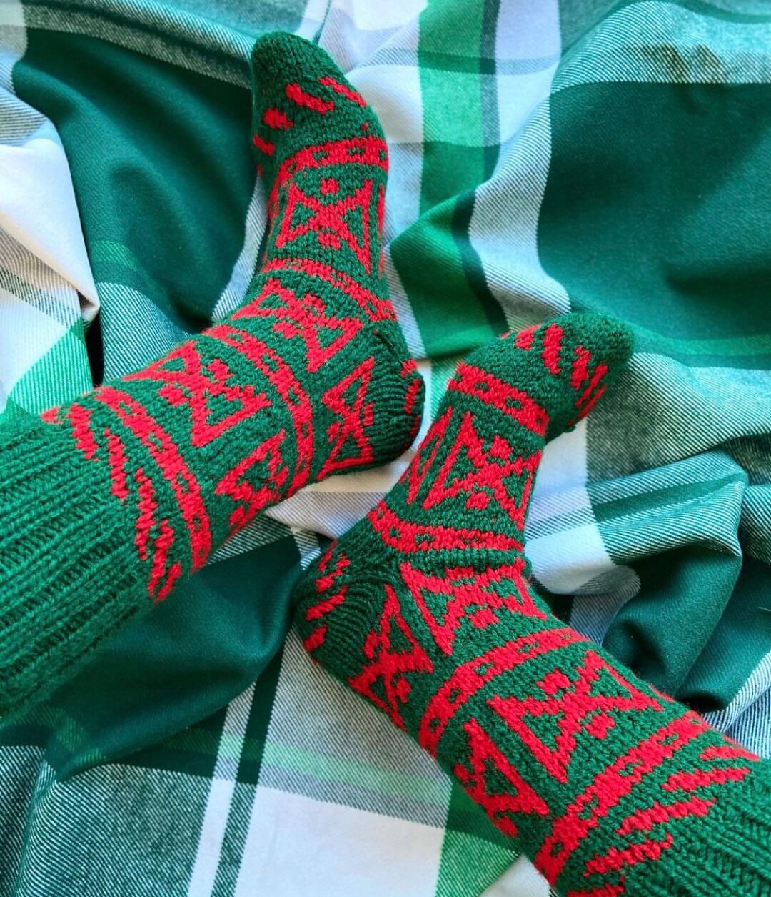 Christmas Socks Wool Socks100 Hand Madeknitted Woolly Slipper Sockswool Socks, Christmas Socks