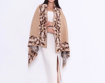 Mantón extra largo para mujer, bufanda bohemia para mujer con borla, abrigo nupcial cálido en regalo de invierno para su chal de pashmina, chal de ganchillo