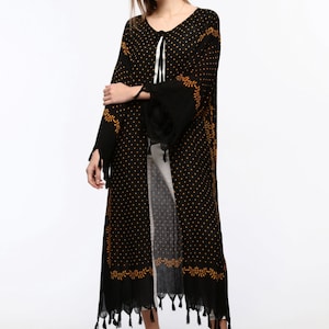 Quimono longo, robe, verão, quimono unissex, mulheres altas, férias, look de férias Quimono longo de comprimento grande, quimono unissex, mulheres altas, férias