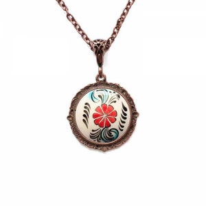 Ceramic Necklace - Pendant Necklace-China  Necklace,Coastal Jewelry, Porcelain and Gold, Long boho unique pendant, Artisan porcelain jewelry