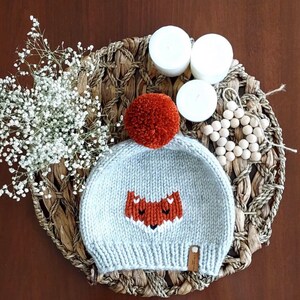 Hand Knitted Sheep Wool Beanie Bobble Hat Men Ladies-Rainbow Stripe -Ethical Clothing - Fine Knit Winter Hat - Bobble Beanie-Kids Winter Hat