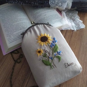 Kit de bordado bolso de cartera, bolso de mano/bolsos bordados, bolso de Ucrania, kit de bordado de monedero con hebilla, Kit de manualidades Diy